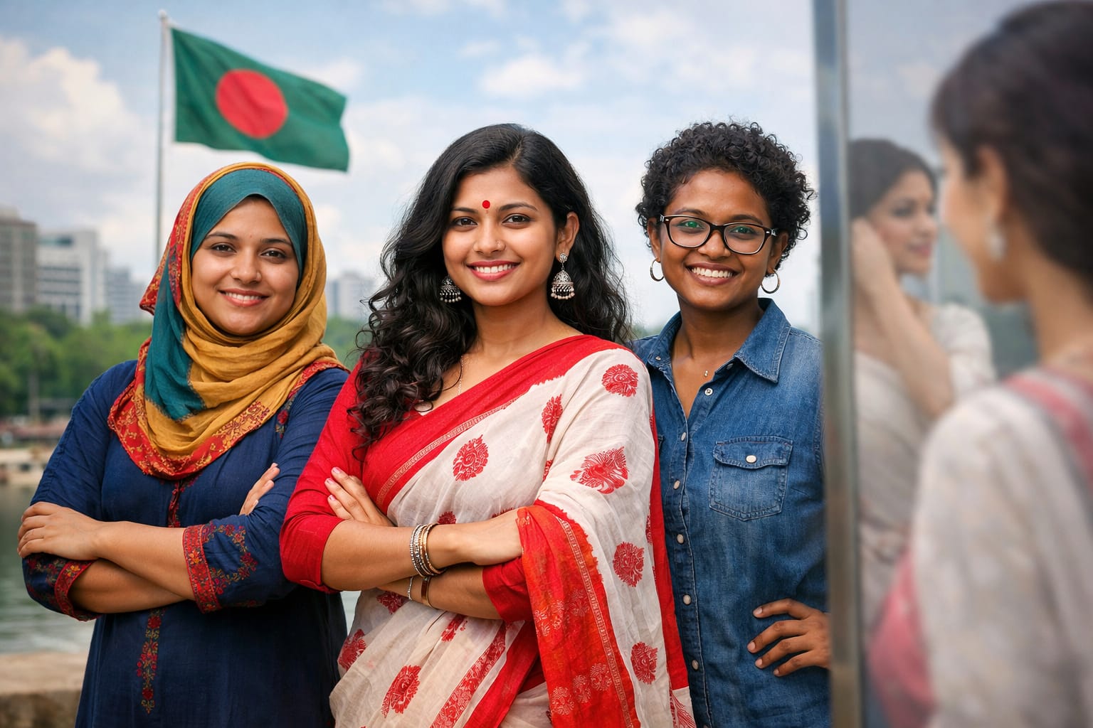 আয়নার বাইরে দাঁড়িয়ে নতুন বাংলাদেশি নারীর উত্থান